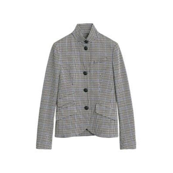 Rag Bone 'Slade' Blue Viscose Plaid Blazer Size 10